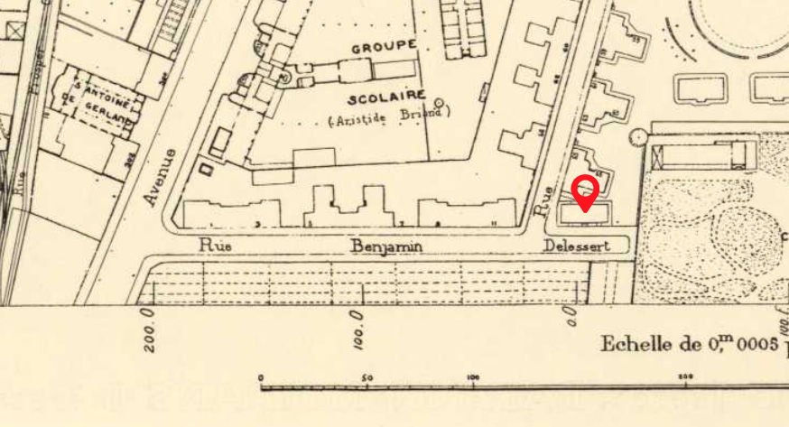 Plan parcellaire (Plan de secteur au 1/2000, secteur 24, 1956) 